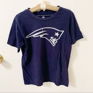 NFL Unisex navy Patriots Jersey Tee shirt top small 8